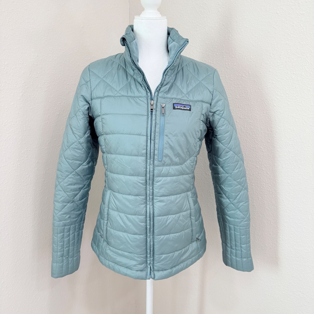 Patagonia Radalie Insulated Jacket Small Sage Blue Green Minimalist Coastal Chic